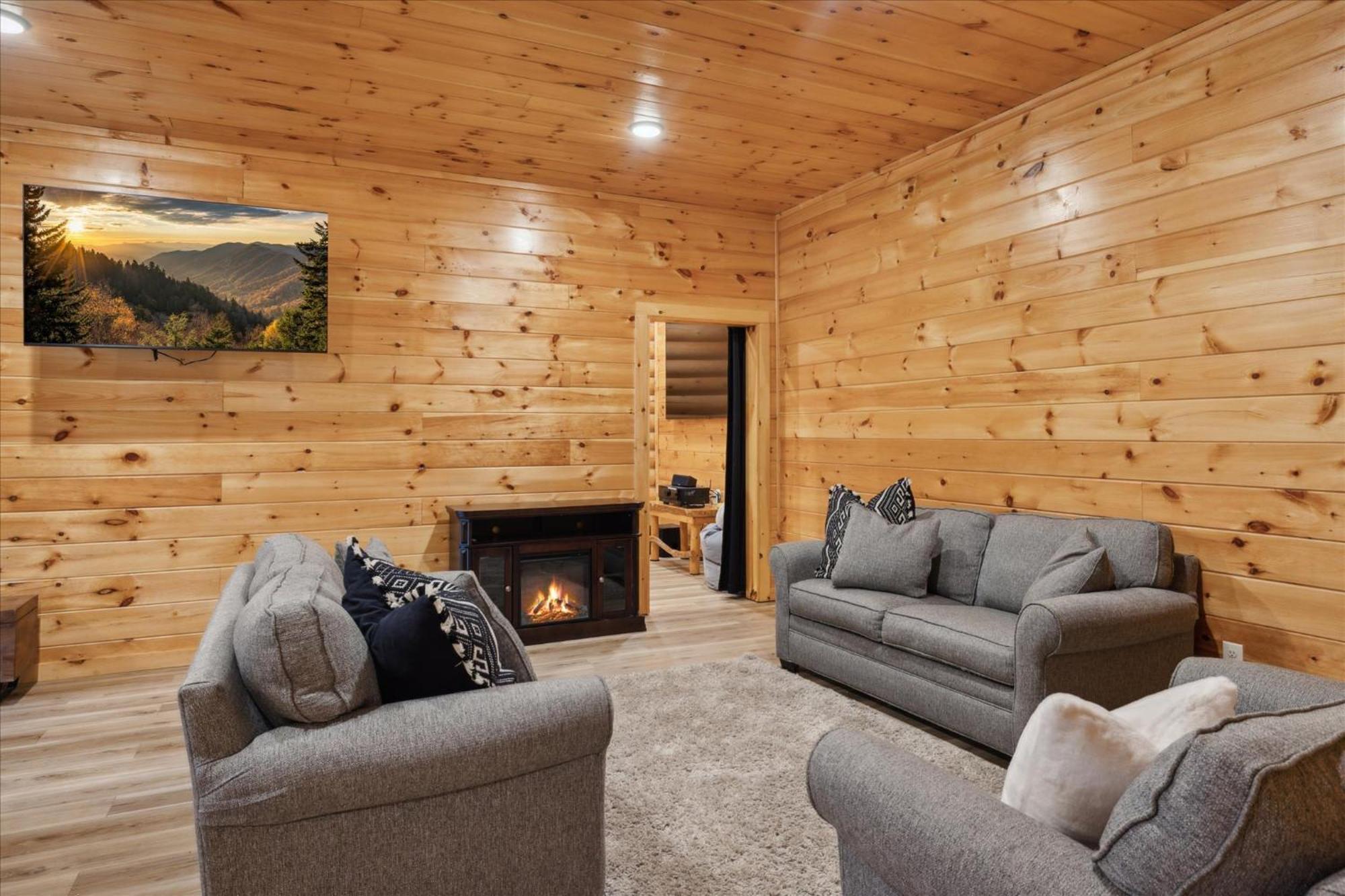 Hot Tub Fire Pit Game Room Theater Easy Access Sleeps 12 - Black Bear Lodge Pigeon Forge Exteriör bild